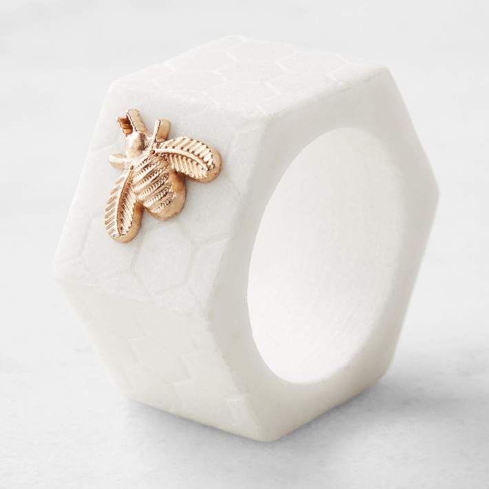 Marble Honeycomb Napkin Ring