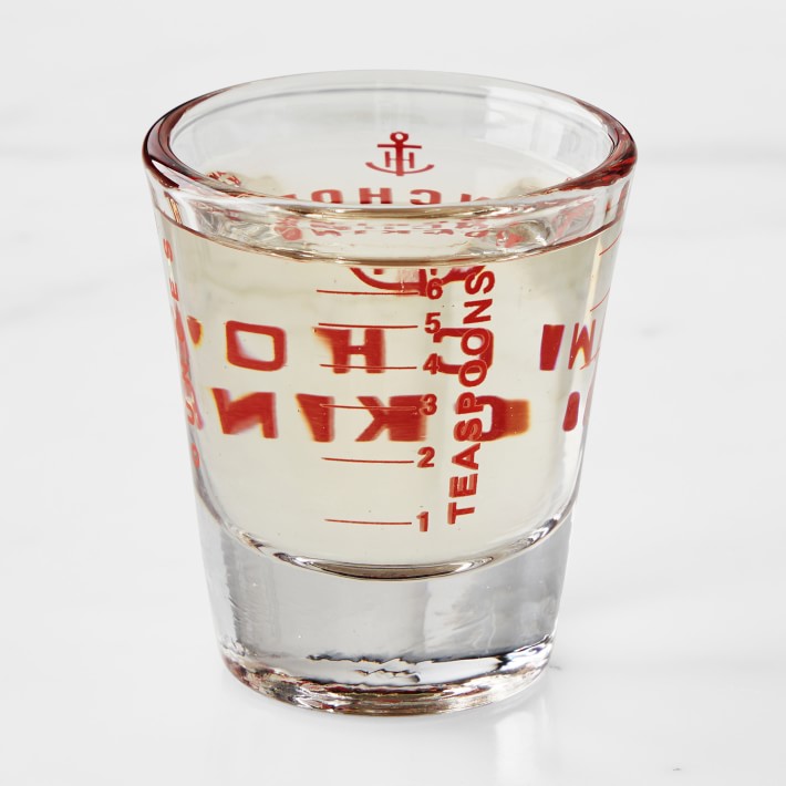 Our Table 1oz Measuring Shot Glass, 20 Measurements for Cocktails, Home Bar