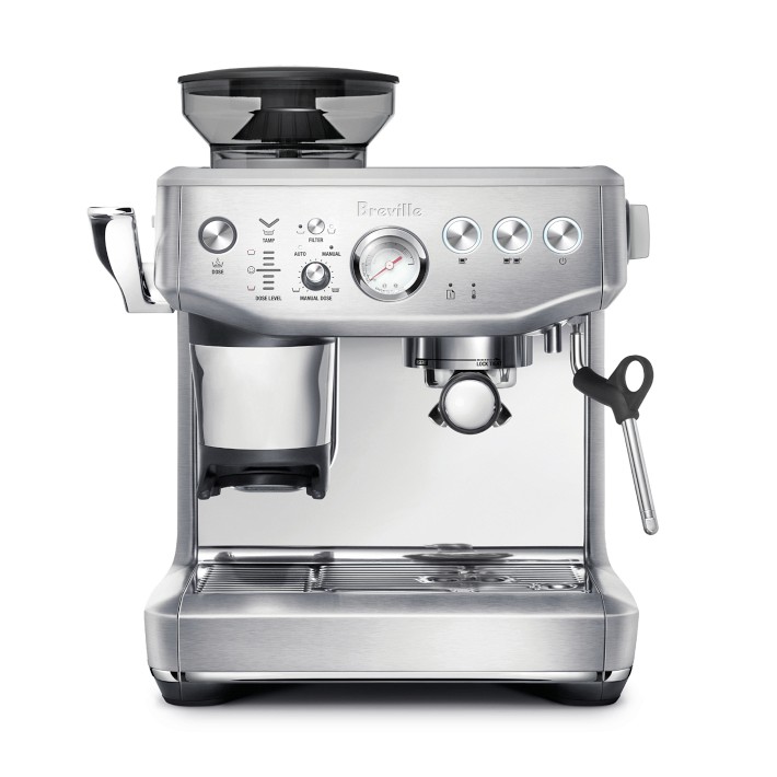 Breville Barista Express Impress Espresso Machine in Brushed Stainless  Steel