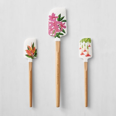 Williams Sonoma Silicone Spatula Pressed Flowers, Set of 3