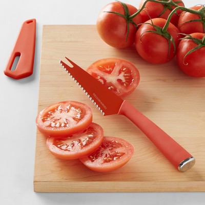 Instant Pot Stainless Steel Chop and Scoop Knife with Blade Cover, Red 