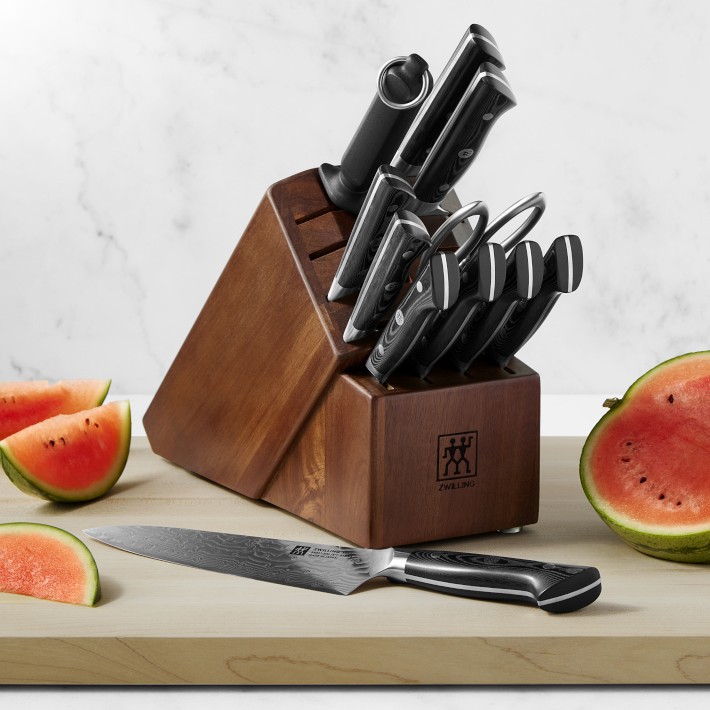 Stainless Damascus 7-Piece Block Set by Zwilling J.A. Henckels - Kramer  Knives