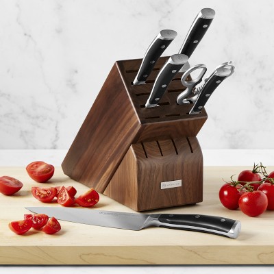 Wusthof Ikon Blackwood 5 Piece Studio Knife Block Set - Trademark Retail