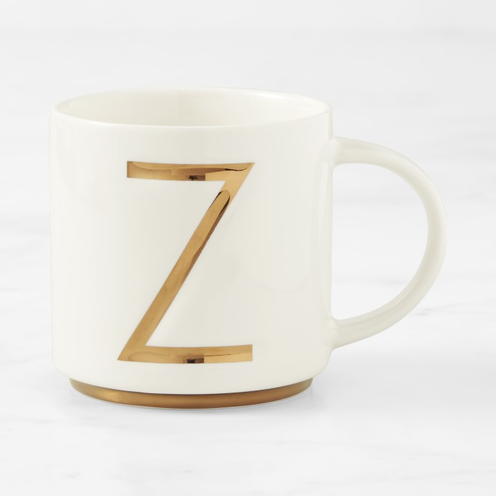 Gold Monogram Mug - Z