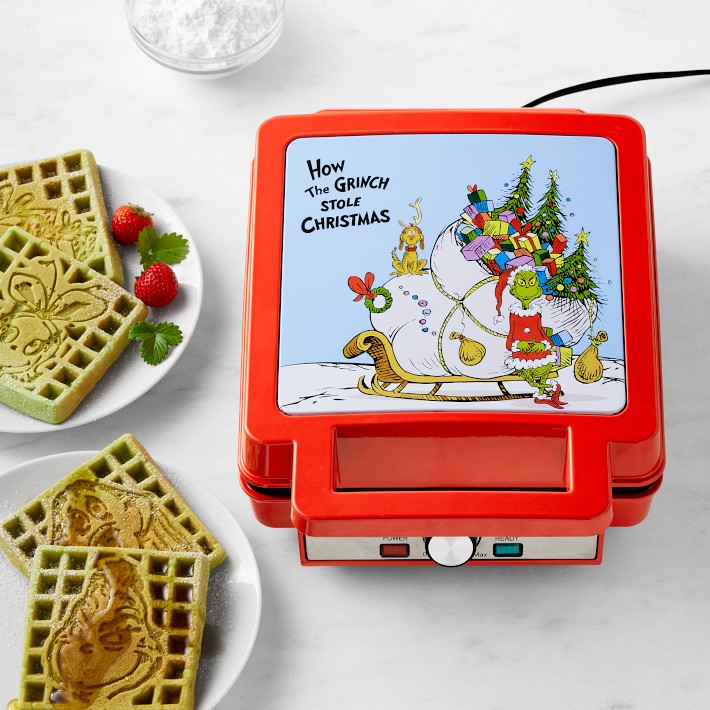 Deluxe Mini Waffle Maker - Apple Red