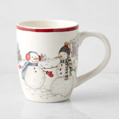 Williams Sonoma Snowman Salt and Pepper Set