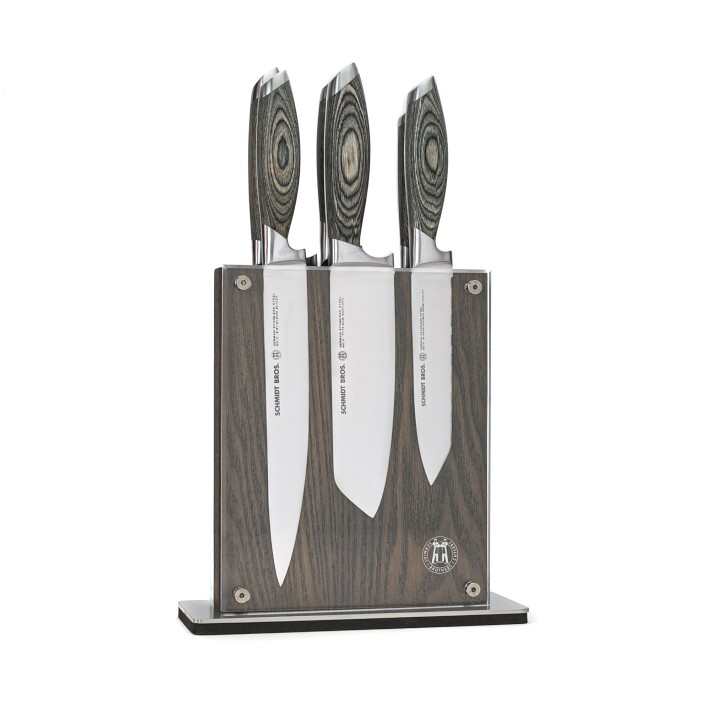 Williams Sonoma Schmidt Brothers Bonded Ash Steak Knives in Box, Set of 4