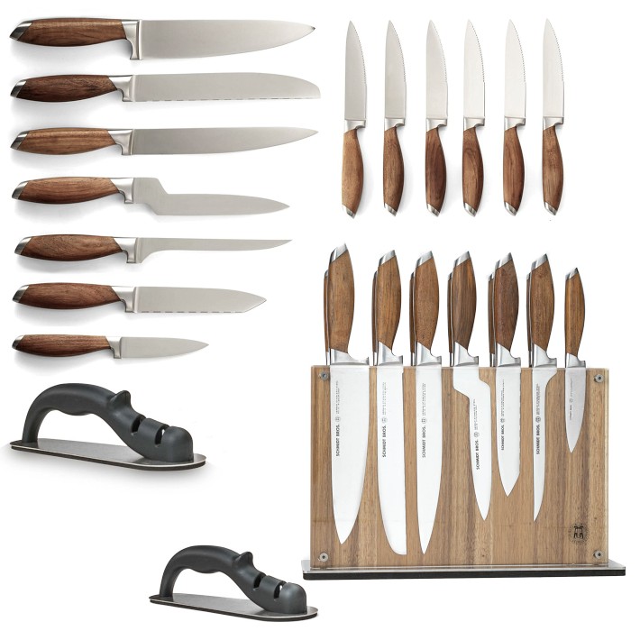  Schmidt Brothers - Bonded Teak, 7-Piece Knife Set