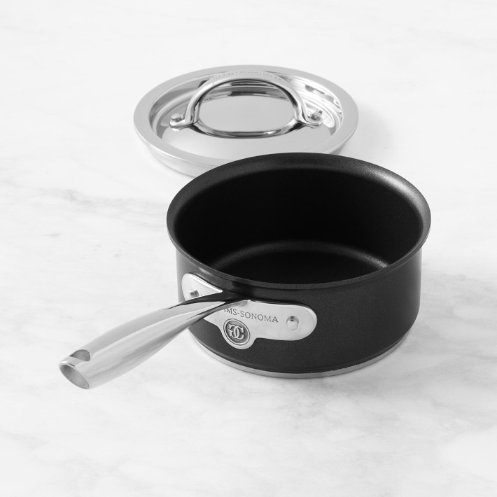 Williams Sonoma Thermo-Clad Stainless-Steel Sauce Pan Set of 2