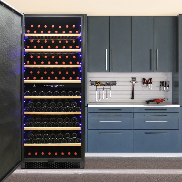 Vinotemp 300Bottle Garage DualZone Wine Cooler Williams Sonoma