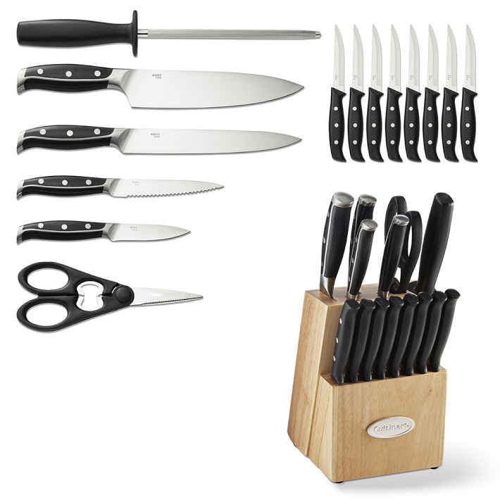 Cuisinart Nitrogen Collection 15-pc Triple Rivet Cutlery Block Set