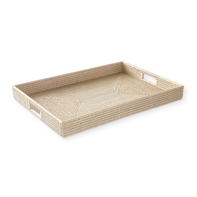 Light Wash Hapao Rectangle Decorative Tray | Williams Sonoma