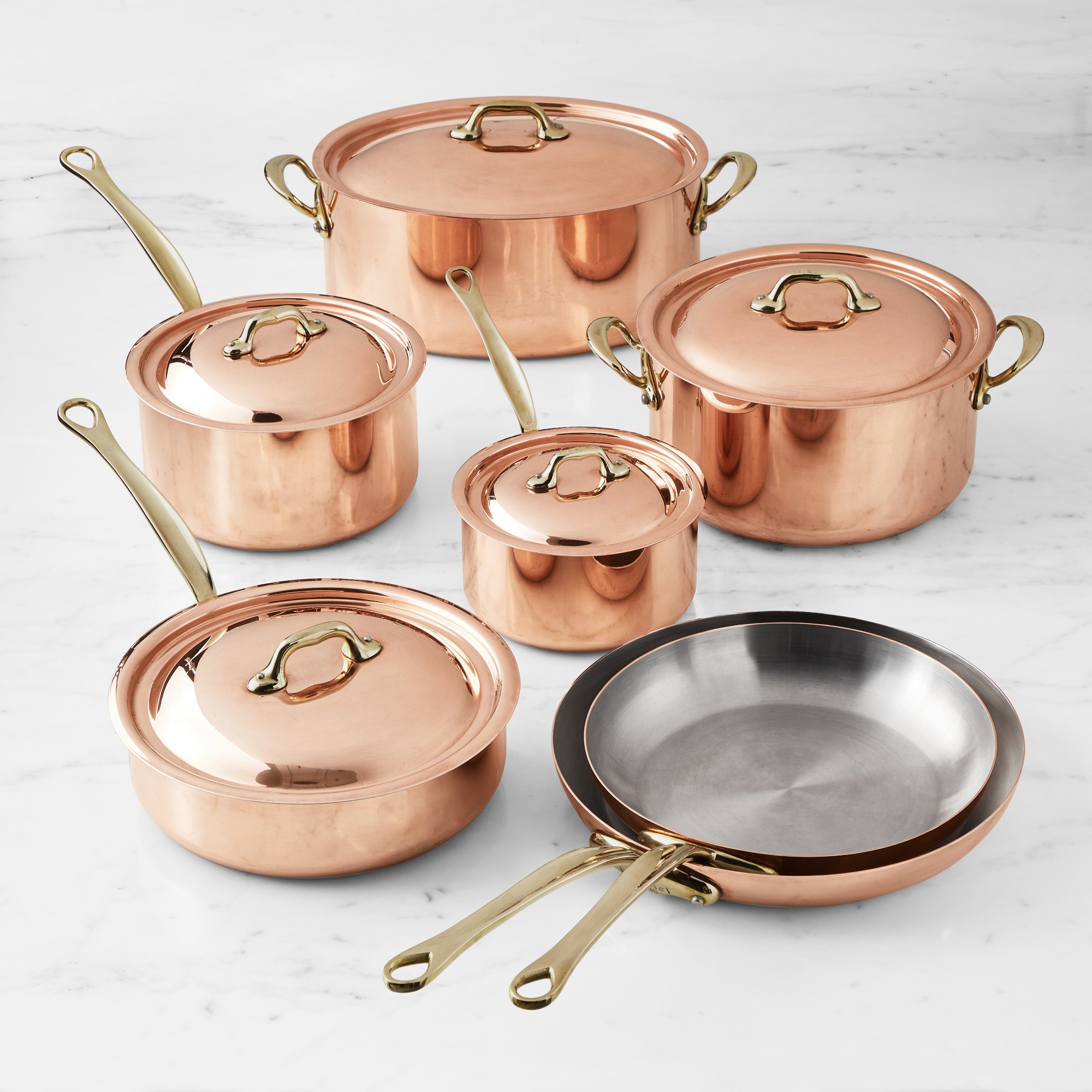 Alt image 1 for Mauviel Copper M'150 B 12-Piece Cookware Set