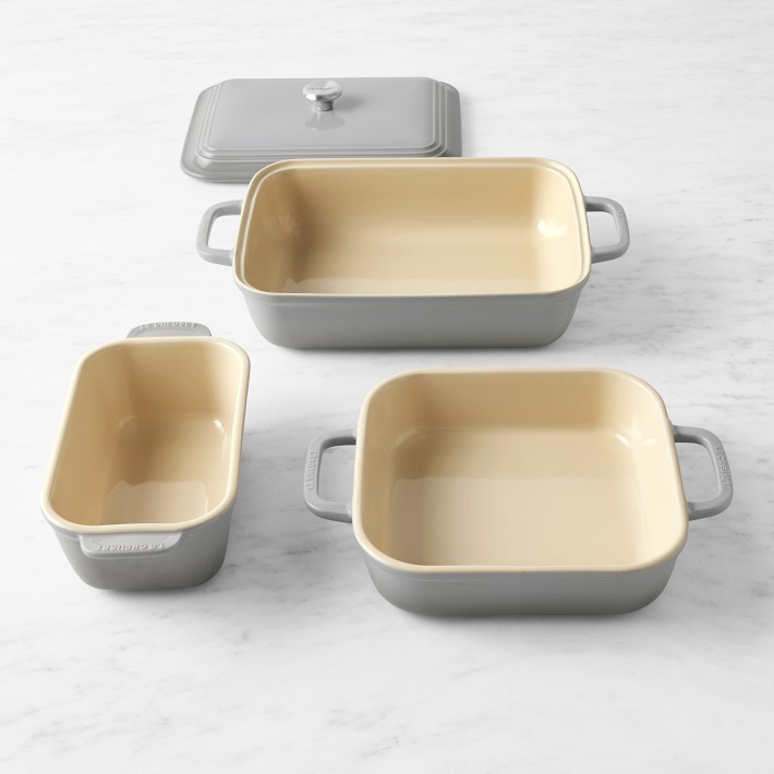 Original Heart Casserole Dish Ceramic Baking Pan 3pcs Bakeware Set