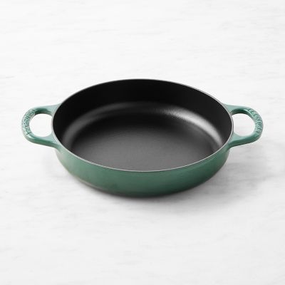 Green Enameled Cast Iron Frying Pan - Joyful Cook