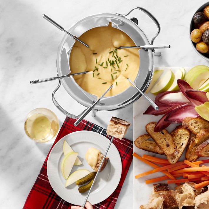 Williams Sonoma Stainless-Steel Fondue Pot