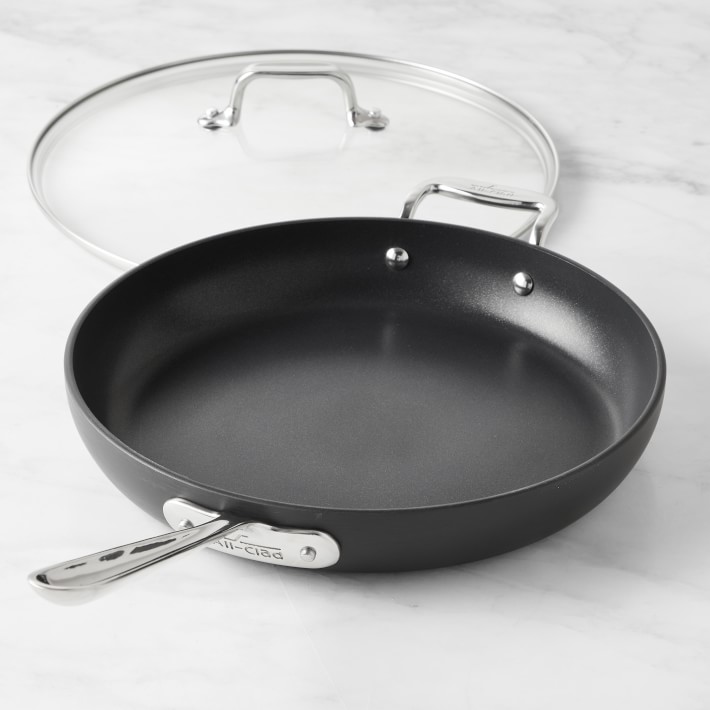12 Inch Nonstick Saute Pan with Lid Stone Cookware Induction Ready