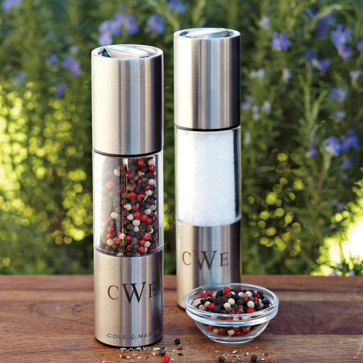 Cole & Mason 8 Stainless Steel Salt and Pepper Mill Set
