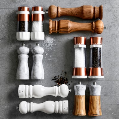 Williams Sonoma Signature Marble Salt & Pepper Grinders