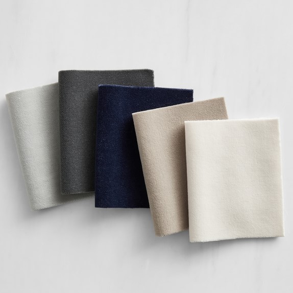 Fabric By the Yard, Performance Velvet, Lapis Williams Sonoma