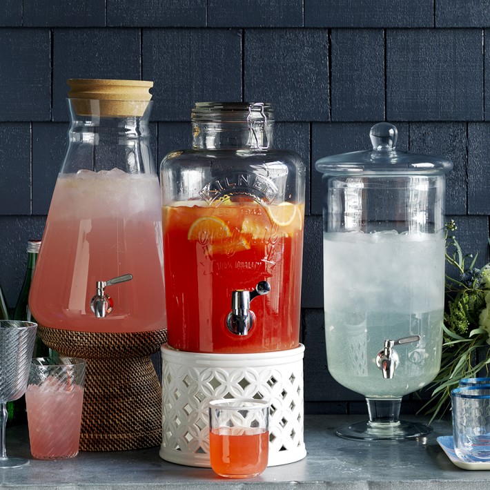 Williams Sonoma Glass Beverage Dispenser