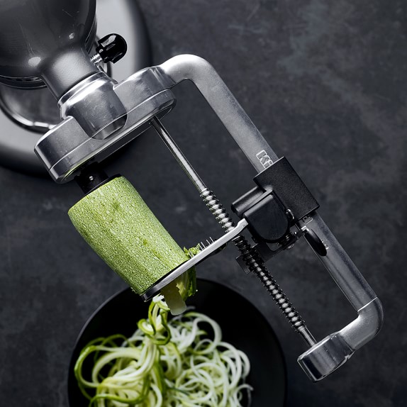 Total Chef 3-in-1 Automatic Electric Vegetable Spiralizer and Slicer, 3  Blade Attachments for Veggie Spaghetti, Noodles, and Ribbons, Black and