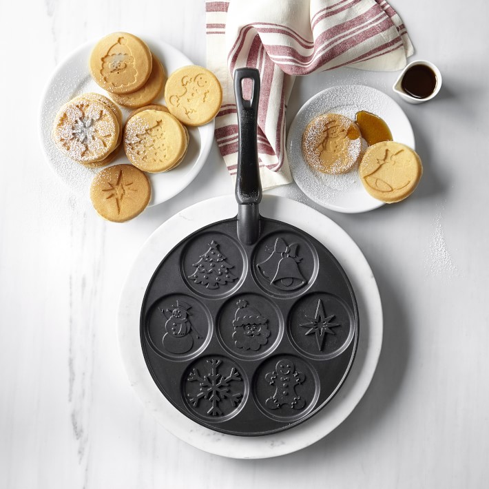Nordic Ware Pancake Pan Mold Nonstick Aluminum Christmas Holiday