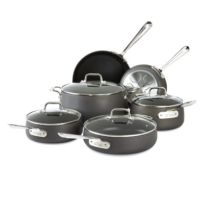 Professional Clad Stainless Steel TITUM® Nonstick Ultimate Cookware Set,  10-Piece