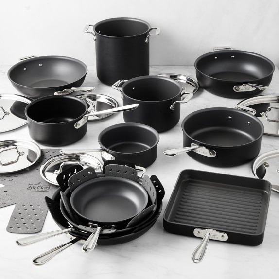 AllClad NS1 Nonstick Induction 18Piece Cookware Set Williams Sonoma