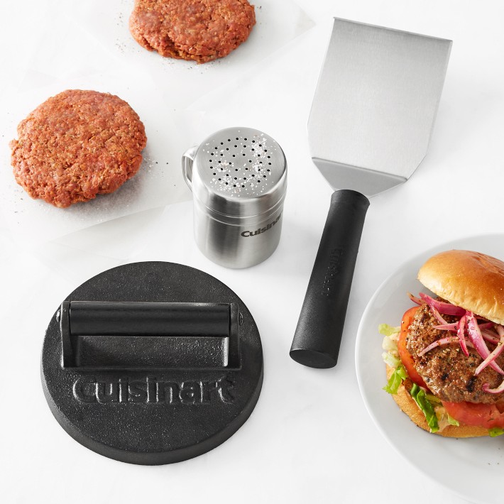 Stainless Steel Smash Burger Press Kit, Hamburger, Bacon, Steak