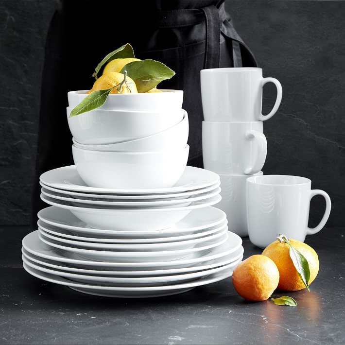 Williams Sonoma Brasserie Porcelain 16-Piece Dinnerware Sets