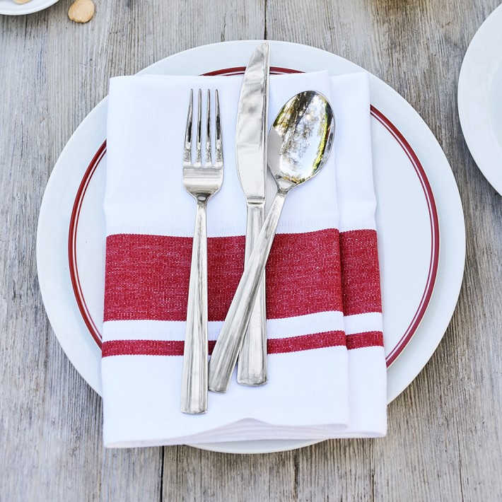 Open Kitchen by Williams Sonoma Restaurant Stripe Cloth Napkins