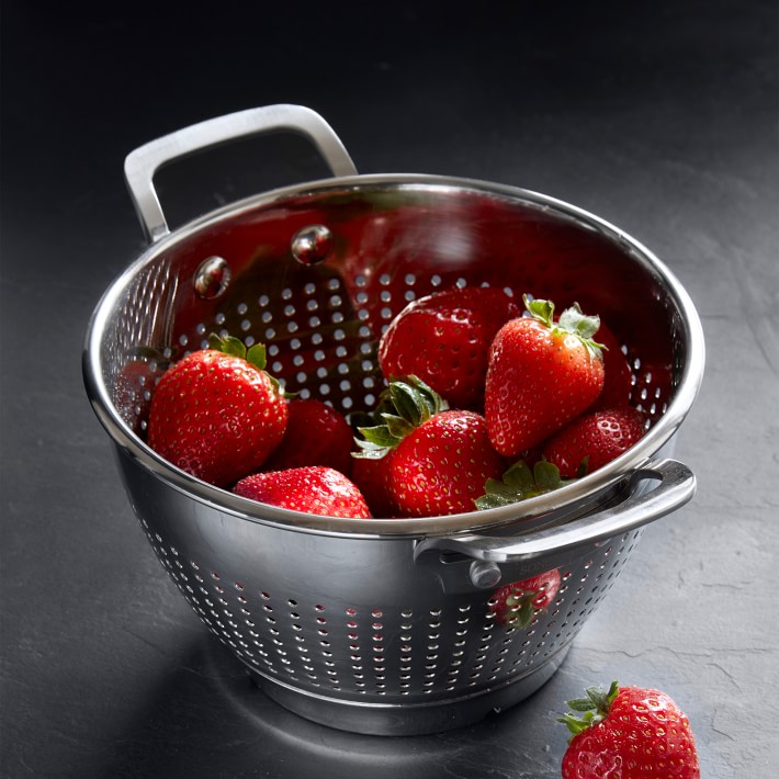 KitchenAid Expandable Stainless Steel Colander/Strainer, Red 