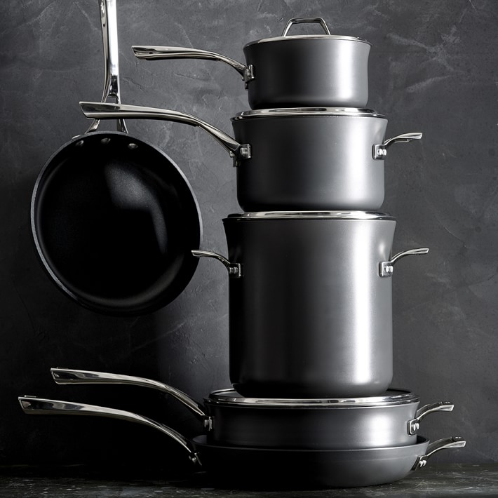 Williams-Sonoma - Spring 18 Vendor Funded Gift Guide - Calphalon Premier Space  Saving Nonstick 10-Piece Cookware Set