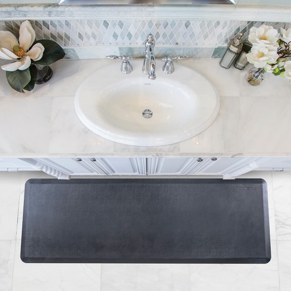 WellnessMats® Linen Motif Collection Anti Fatigue Kitchen Mats Williams Sonoma