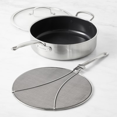 The True 13 Oven Safe Silicone Splatter Screen for Frying Pan