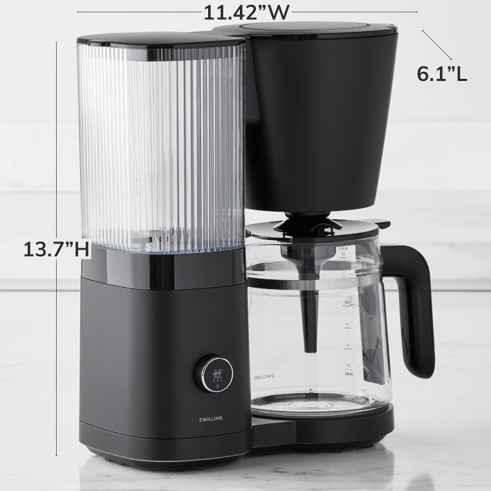 Zwilling Enfinigy 10-Cup Drip Coffee Maker with Thermal Carafe - Silver