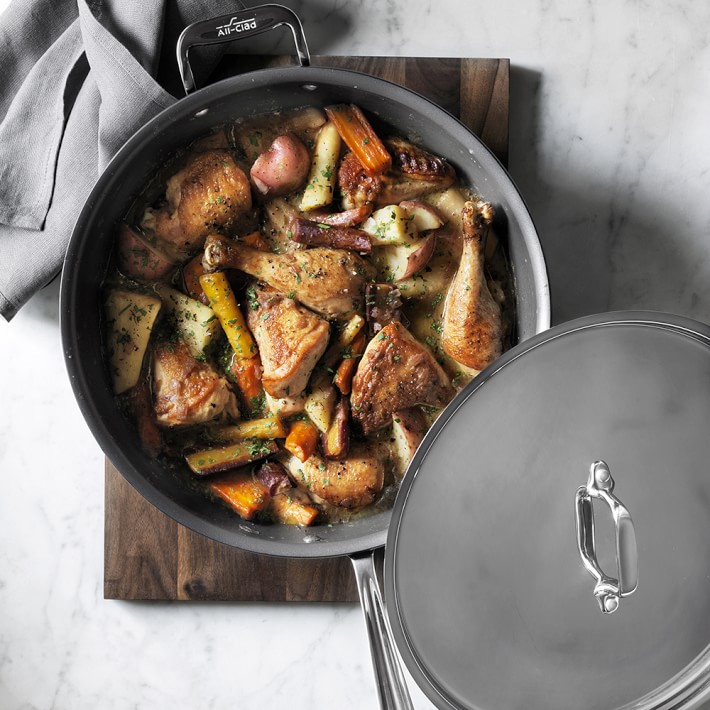 All-Clad NS1 Nonstick Induction 4-qt Essential Pan with lid