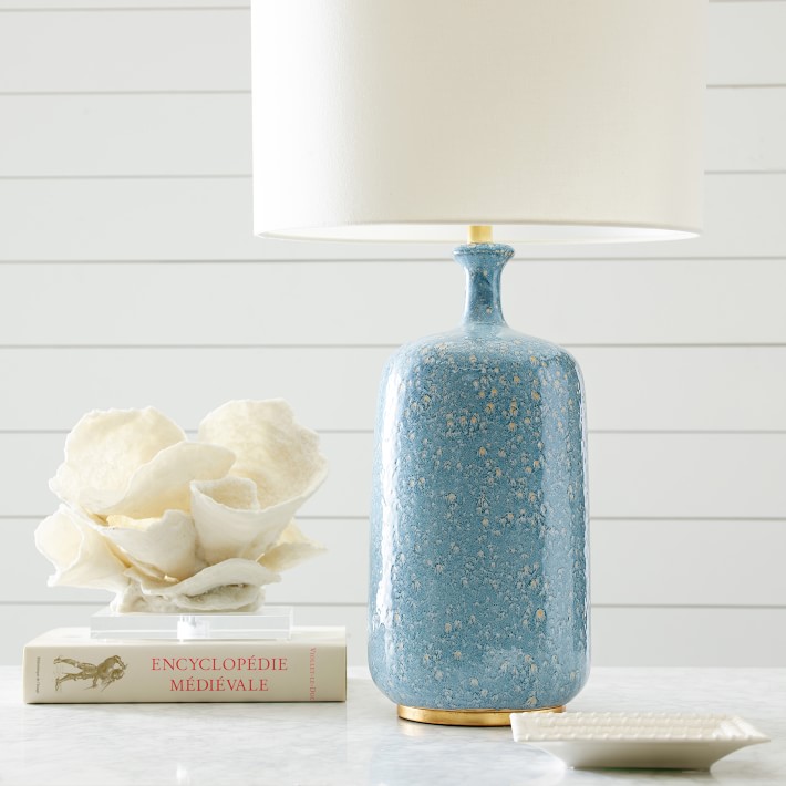 AERIN Culloden Blue Lagoon Table Lamp | Williams Sonoma