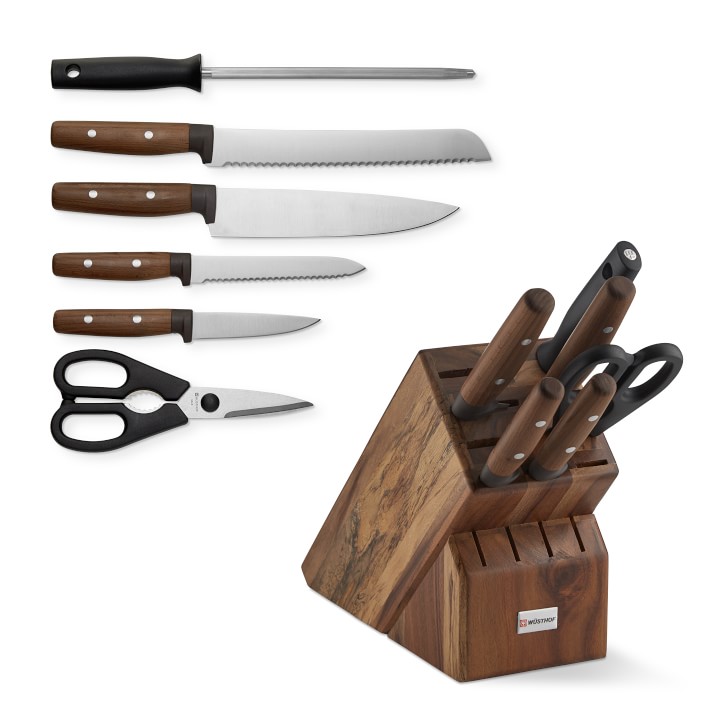 Schmidt Brothers, Farmhouse 4-Piece Jumbo Steak Knife Set, High-Carbon  German Stainless Steel Cutlery in a Wood Gift Box