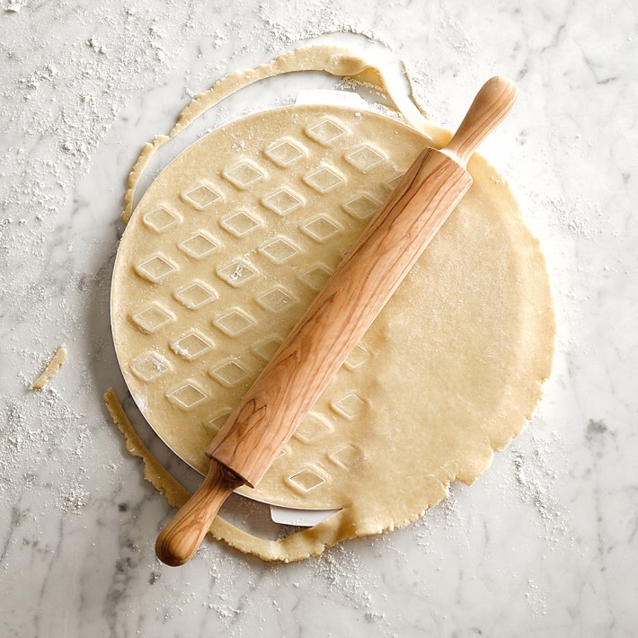 Williams Sonoma Olivewood Lattice Pastry Cutter