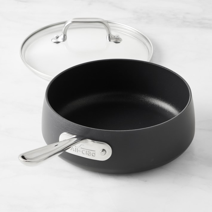 HA1 Hard Anodized Nonstick Cookware, Sauce Pan with lid, 3.5 quart
