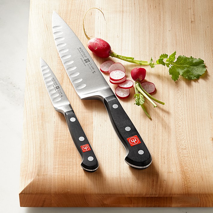 W&#252;sthof Classic Hollow-Edge Chef's Knives, Set of 2