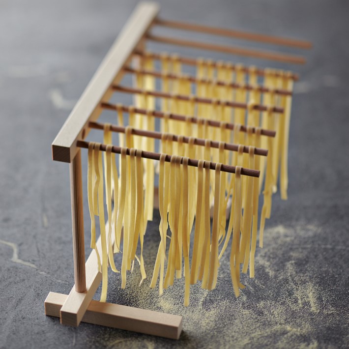 Hardwood Pasta Drying Rack Designed to Work With Kitchenaid 