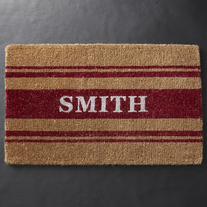 French Stripe Door Mat Williams Sonoma