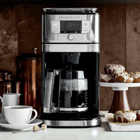 Cuisinart Grind-and-Brew 12-Cup Automatic Coffeemaker, Features a 12 Cup  Glass Carafe with Pause and Brew Feature and Adjustable Shutoff, Includes  Gold Tone Charcoal Water Filter 