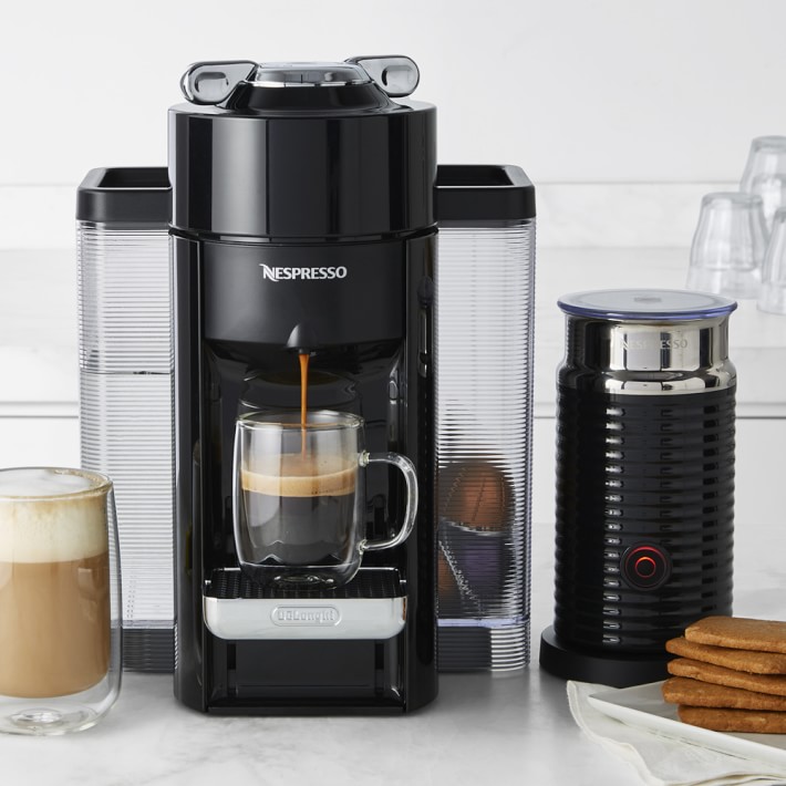 Nespresso by De'Longhi Vertuo Next Chrome Coffee and Espresso Machine with Aeroccino