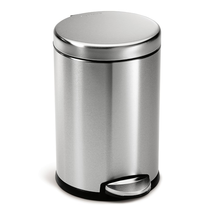 Simplehuman 45L Semi Round Sensor Can and 4.5L Step Can with