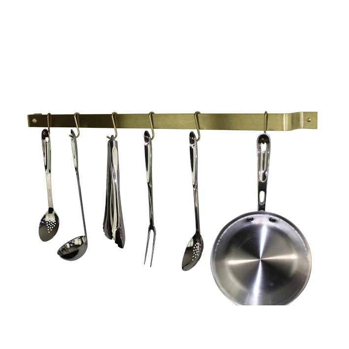 Williams Sonoma Hanging Stainless Steel Pot and Pan Rack Holder
