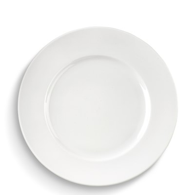 Brasserie All-White Porcelain Dinner Plate Set - Set of 4